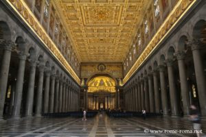 Foto della Navata centrale di San Paolo fuori le mura