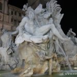 Le Gange sur la Fontaine des Quatre Fleuves, Place Navone