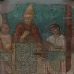 phoyo of giotto fresco, Basilica of St. John Lateran: fresque de boniface VIII - jubile de 1300