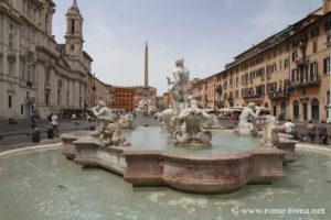 Photo della piazza Navona a Roma