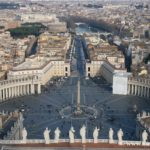 View from Saint Peter's cupola on Saint Peter's square