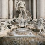 La statue Océan de la Fontaine de Trevi à Rome