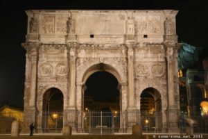 Arc de Constantin vu de nuit