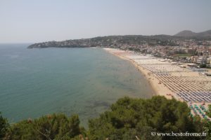 Plage de Serapo à Gaète
