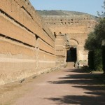 Foto del muro della Villa Adriana