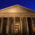 Façade, porche du Panthéon de Rome
