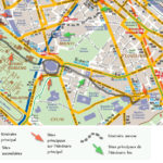 Stadtplan mit Rundgängen - zwei tage