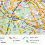 Map of itineraries in Rome