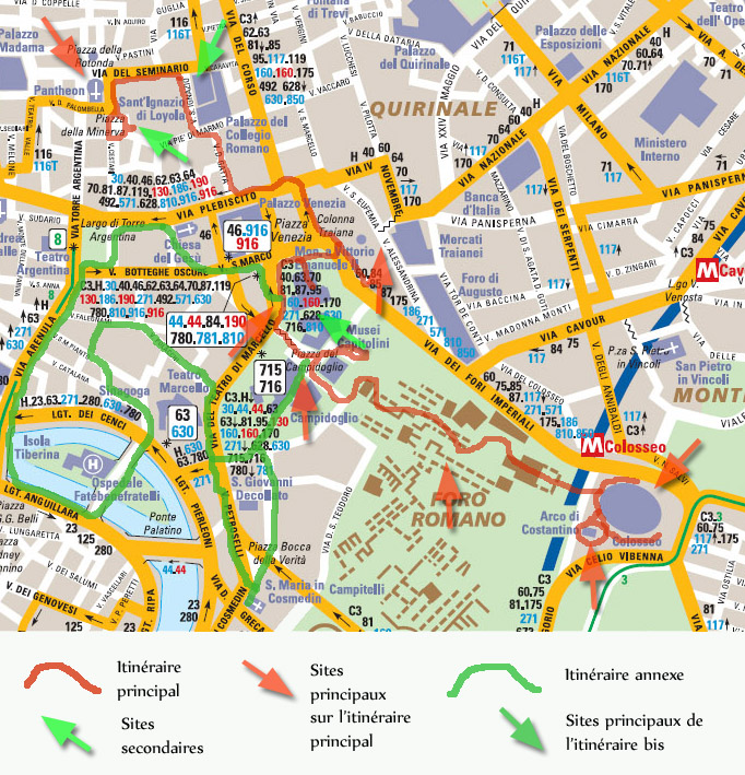 Plan Route Rome Visit of Rome in one day - Rome Visit