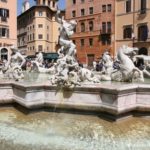 La Fontaine de Neptune sur la Place Navone à Rome