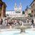 Place d’Espagne à Rome : Escaliers et Trinité des Monts