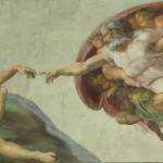 Foto della Cappella Sistina, affreschi di Michelangelo