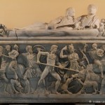 Sarcophages aux Musées du Capitole à Rome
