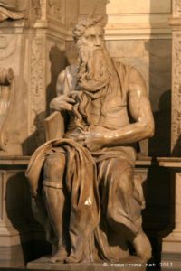 Le moise de Michel-Ange dans l'église Saint-Pierre aux Liens à Rome