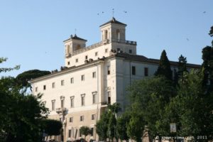 Villa Médicis à Rome : vue extérieure