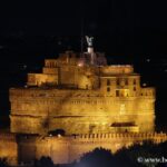 Château Saint-Ange à Rome vu de nuit