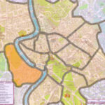 Plan de Rome quartier Trastevere