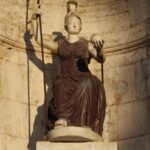 Statue der Göttin Rom im Kapitol