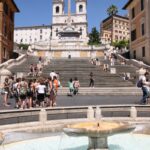 Place d'Espagne à Rome avec la Trinité des Monts