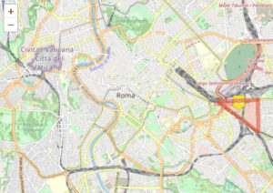 Carte du Pigneto à Rome : localisation