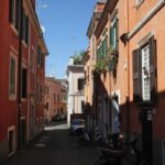 Street in the district of Pigneto in Rome
