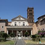 Photo de l'extérieur de la basilique sainte-cécile du trastevere