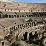 Vue de l'intérieur du Colisée à Rome
