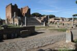 Forum with Capitole in Ostia antica