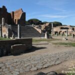 Forum with Capitole in Ostia antica