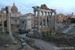 Veduta del foro romano di Roma