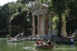 Villa Borghese park with the lake