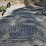 Commercial mosaics Place des Corporations in Ostia Antica