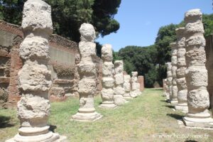 Portico of the port of Claude in Ostia near Rome