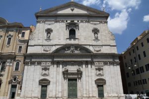 Photo de la façade de la Chiesa Nuova à Rome