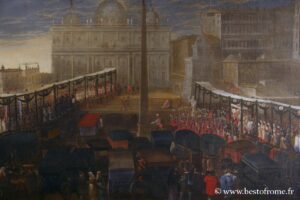 Historische Gemälde über Rom im Museum von Rom im Palazzo Braschi