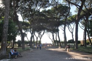 Orangengarten und Panorama in Rom