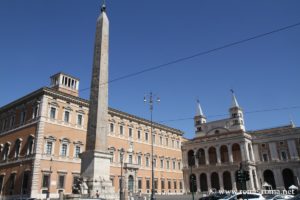 La Place San Giovanni in Laterano avec l’obélisque égyptien
