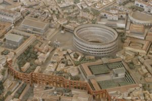 Photo de la maquette de Rome au Musée de la Civilisation romaine