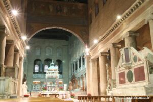 Innenraum der Basilika San Lorenzo in Rom