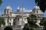 Apse and view of Saint Mary Major from the Esquilino square