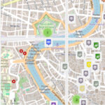 Carte touristique de Rome interactive avec les monuments