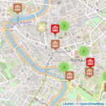 Carte touristique de Rome avec les sites antiques