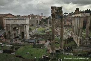 Photo des Forums romains à Rome