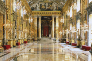 Palais Colonna à Rome avec la galerie