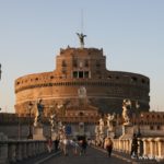 Pont Saint-Ange à Rome et les statues du Bernin