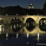 Le Pont Sisto à Rome vu de nuit